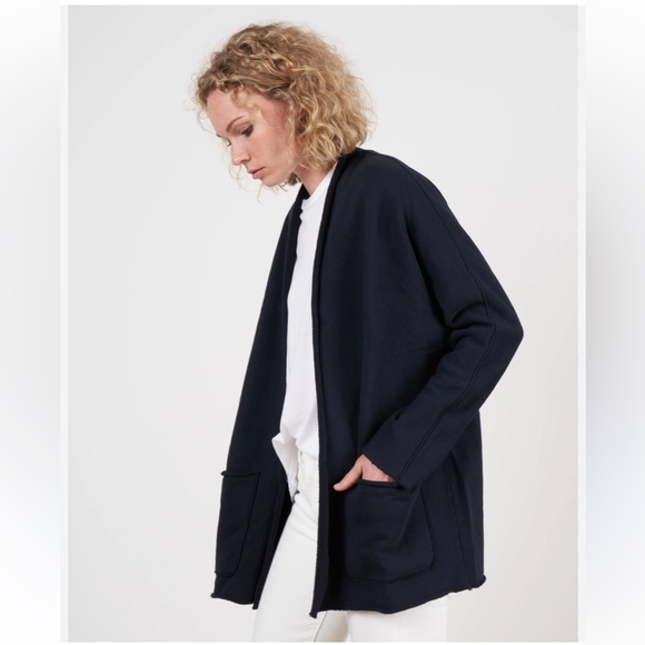 Frank & Eileen Sweaters - Frank & Eileen Barbara Beach Cardigan Triple Fleece British Royal Navy size M